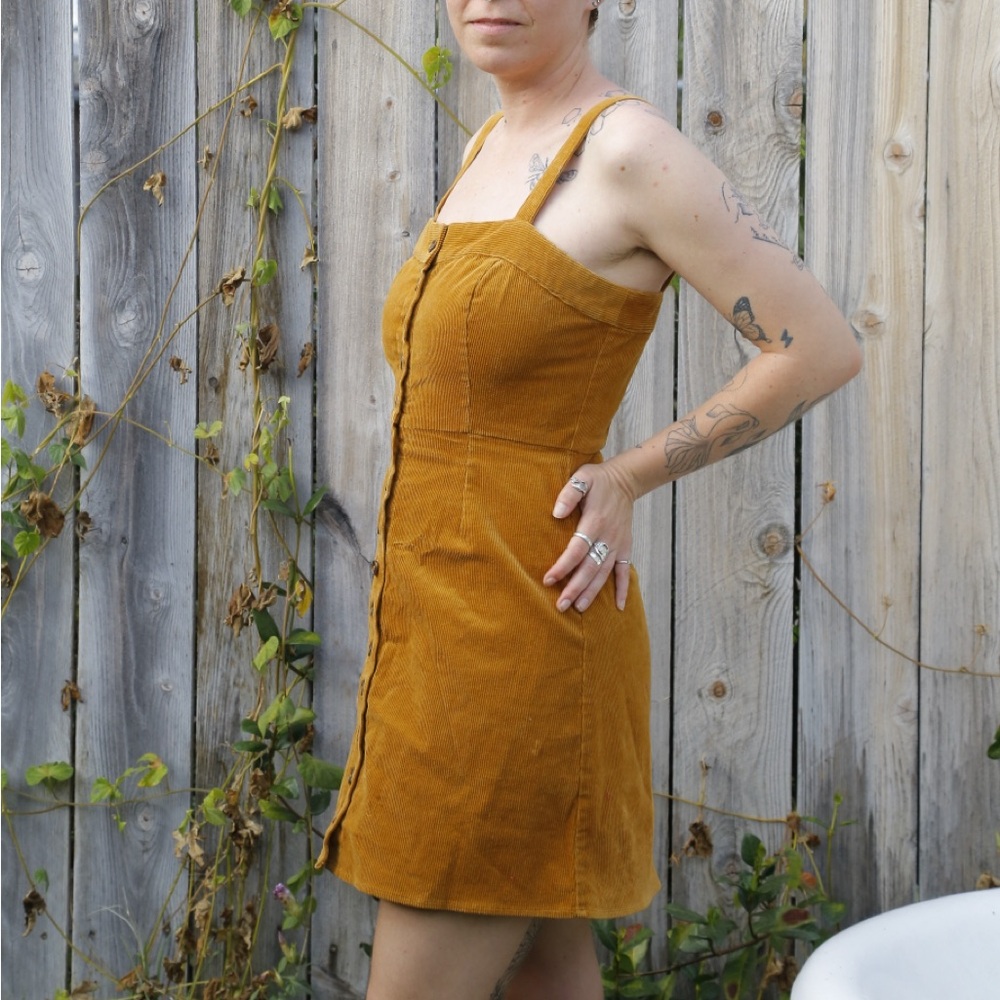"Sky and Sparrow" Medium Overall Dress